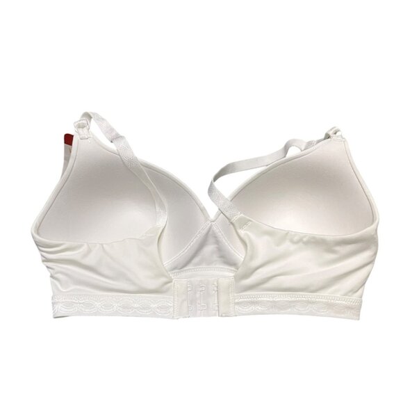 Warners Blissful Benefits Bra 34C Soft Wirefree Lightly Lined White - Picture 2 of 6